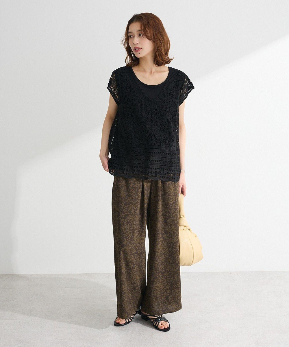 Green Parks 柄イージーパンツⅣ（ワイド） 