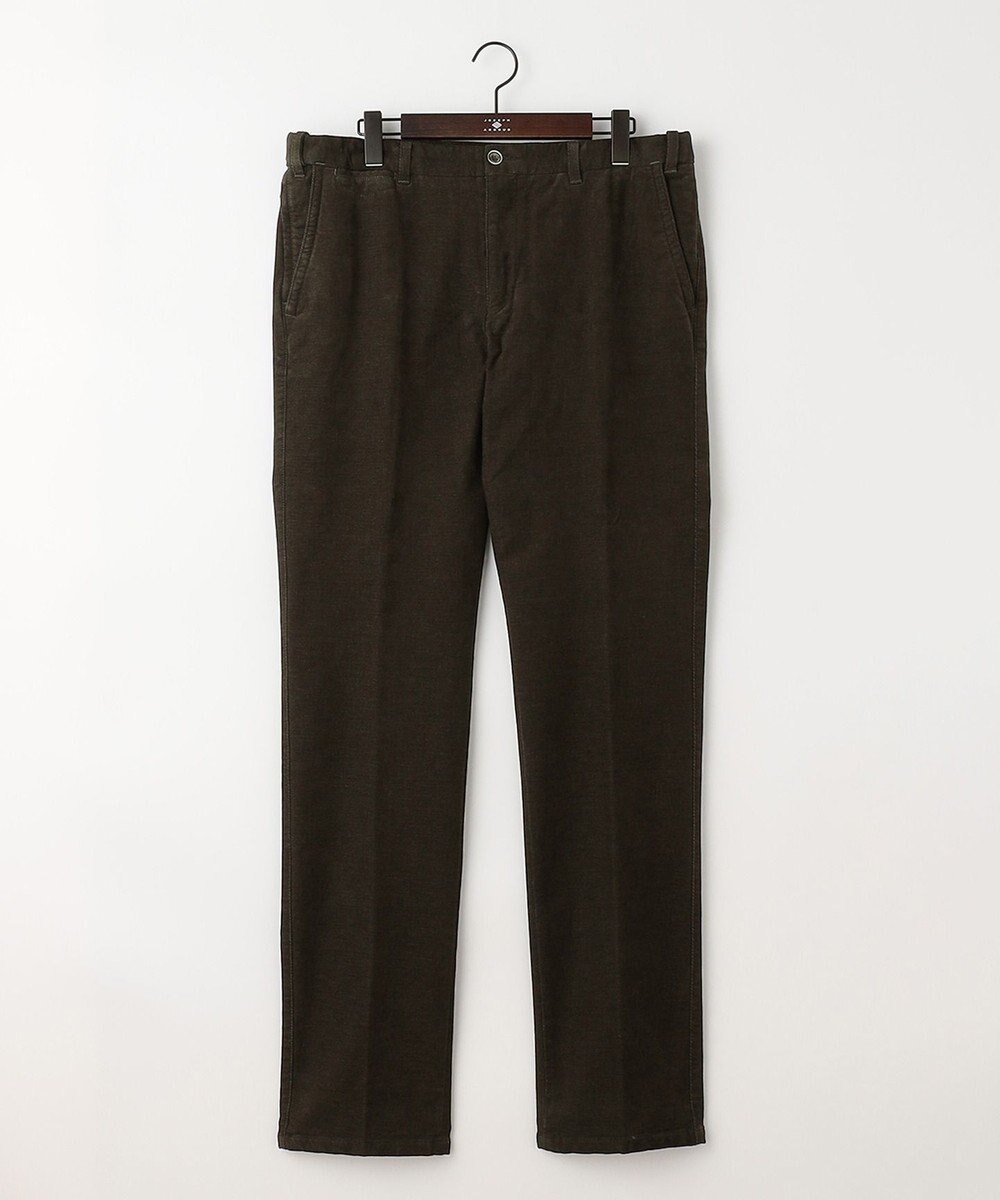 JOSEPH ABBOUD 【キングサイズ・裏起毛/ウエスト伸びる】オーガニックコットン2WAYストレッチカルゼ パンツ 