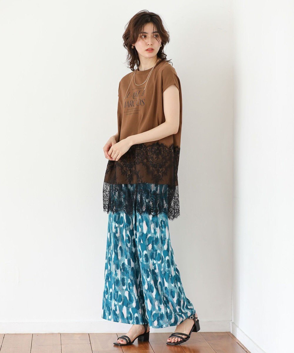 Green Parks 柄イージーパンツⅣ（ワイド） 