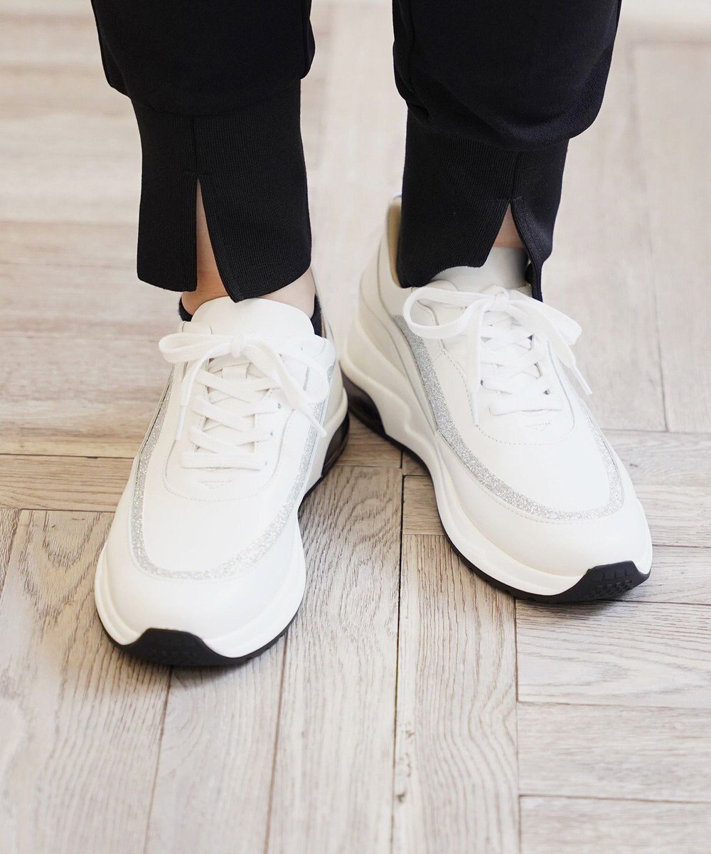 Pointer 日本製 本革厚底スニーカー 