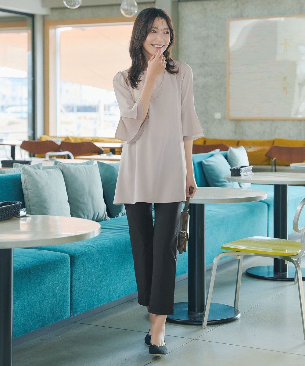 Tiaclasse 日本製デンビスリムストレートパンツ 