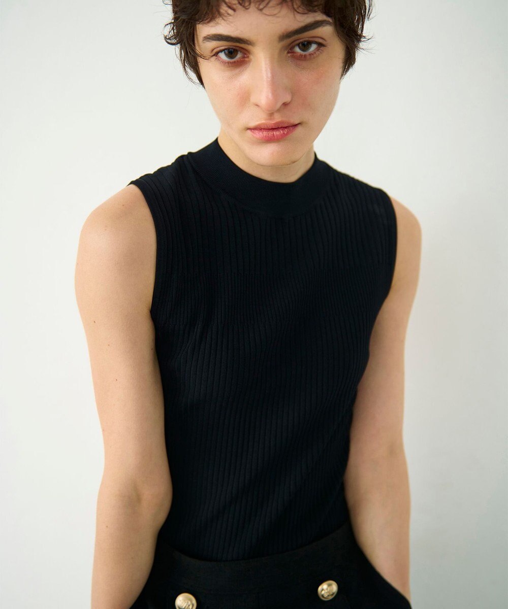 GRACE CONTINENTAL ハイネックリブニットトップ 