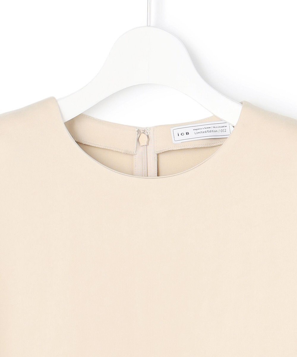 ICB L 【WEB＆一部店舗限定】BrightCupraSatin チュニックブラウス 