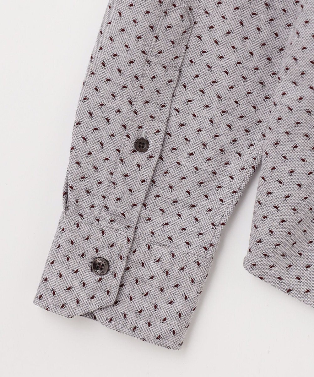 JOSEPH ABBOUD 【綿100％・ストレッチ】コンフォートジャージープリントシャツ 