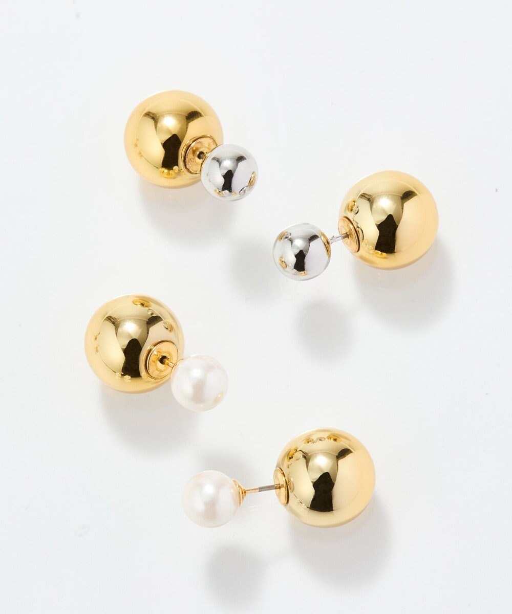 Phoebe メタルボールバックキャッチピアス　コンビ 