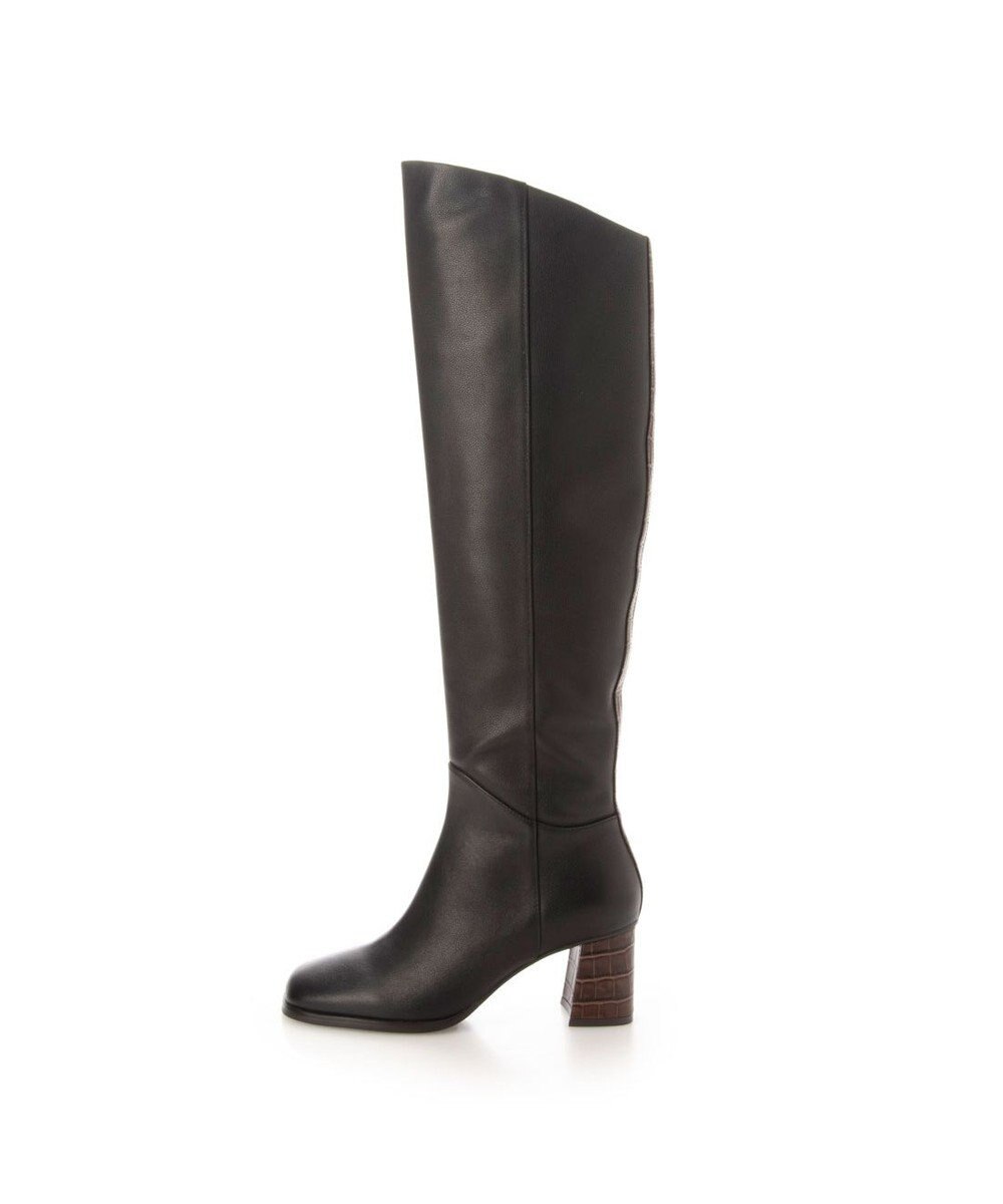 MODE ET JACOMO <MODE ET JACOMO>バック切り替えスクエアトゥロングブーツ 