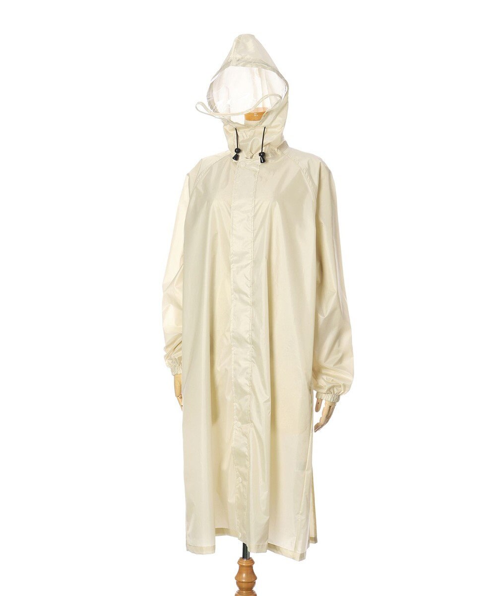 MOONBAT FLAT PURE サイクルコート 無地 自転車 リュック対応 ユニセックス 収納袋付き Mサイズ 