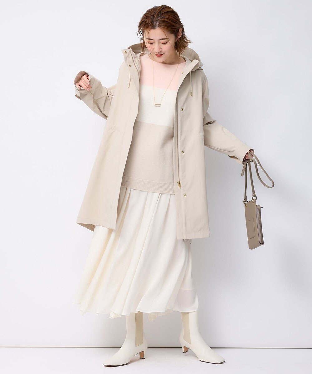 23区 【一部店舗限定/洗える】クレープシフォン フレア スカート 