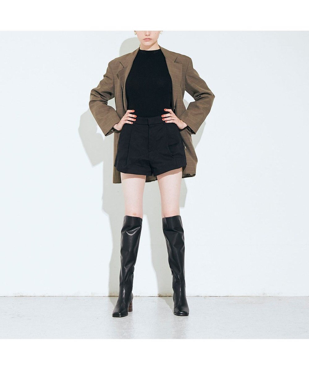 MODE ET JACOMO <MODE ET JACOMO>バック切り替えスクエアトゥロングブーツ 