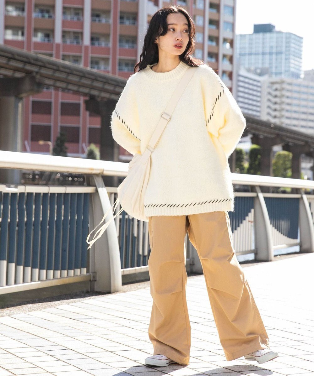 WEGO 【ユニセックス着用ITEM/SMLサイズ展開】ワイドカーゴパンツ 