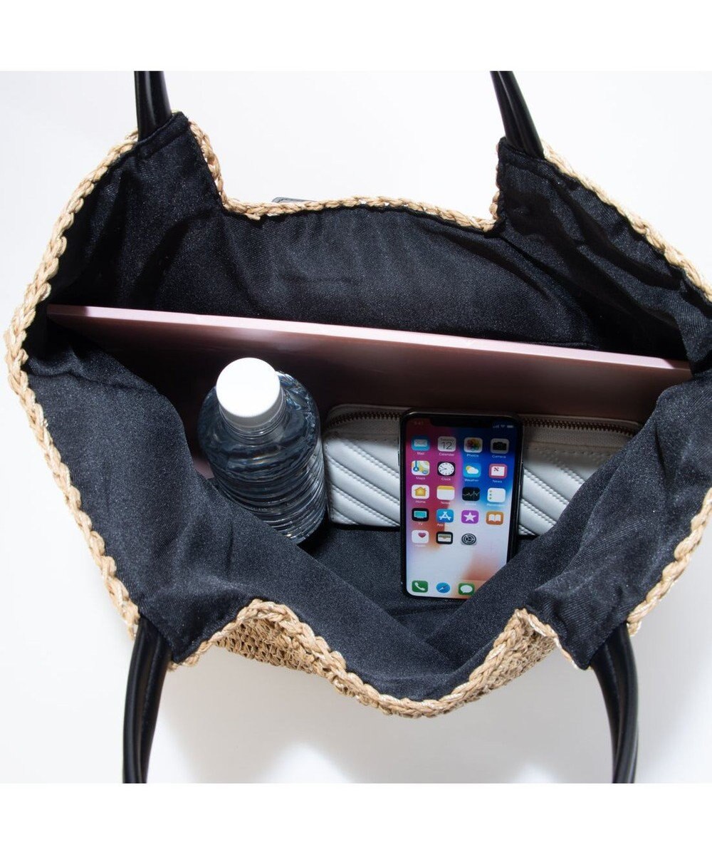 UNBILLION カシュカシュ cachecache / ベルトフラップクロッシェトート カゴバッグ 