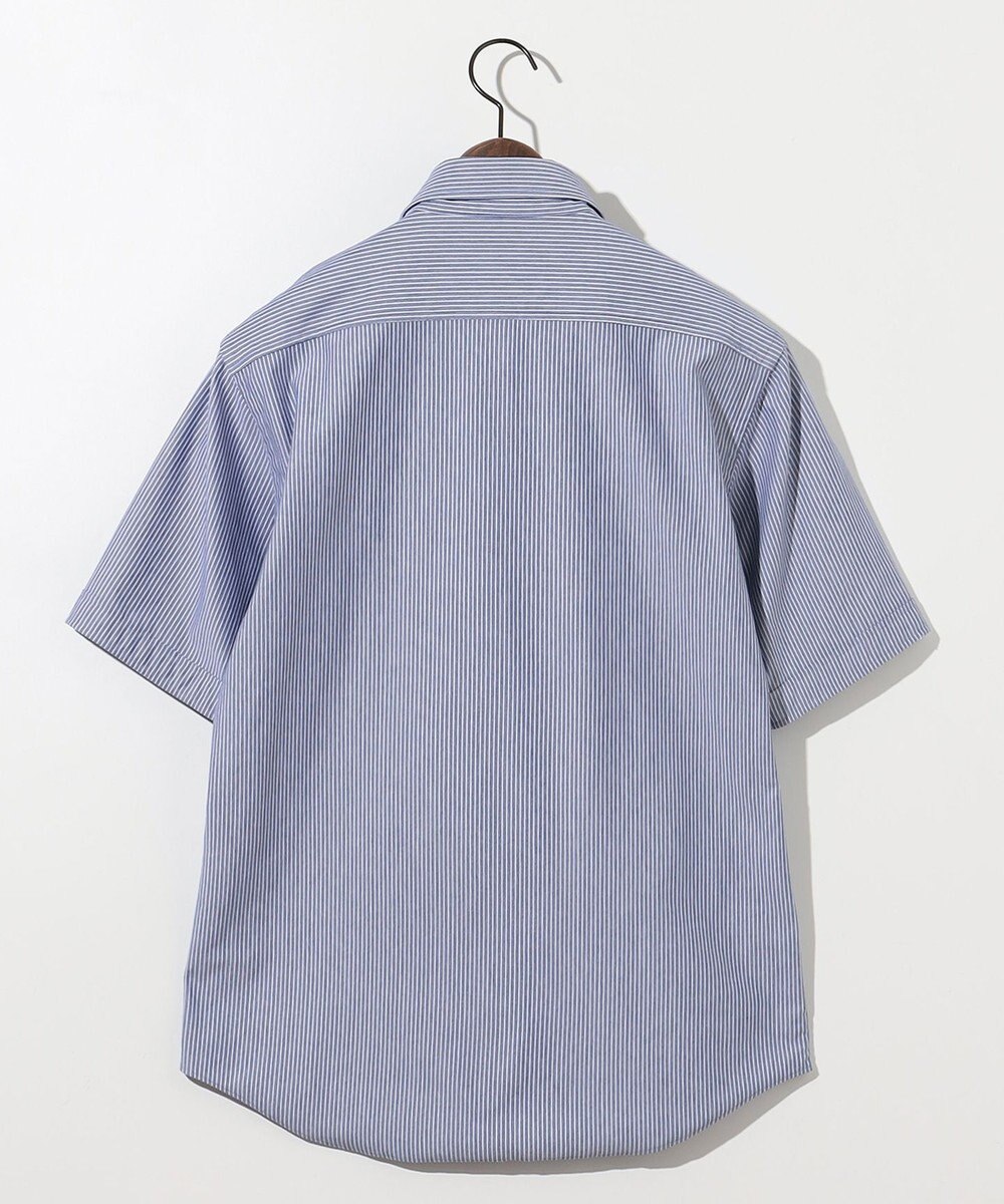 JOSEPH ABBOUD 【キングサイズ・イージーケア・ストレッチ】コンパクトジャージーヘアラインストライプ シャツ 