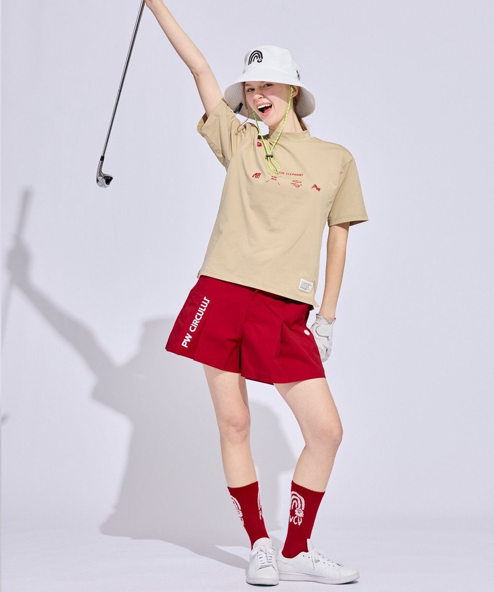 PW CIRCULUS 【WOMEN】アニマルグラフィックモックネック  ゴルフウェア レディース 