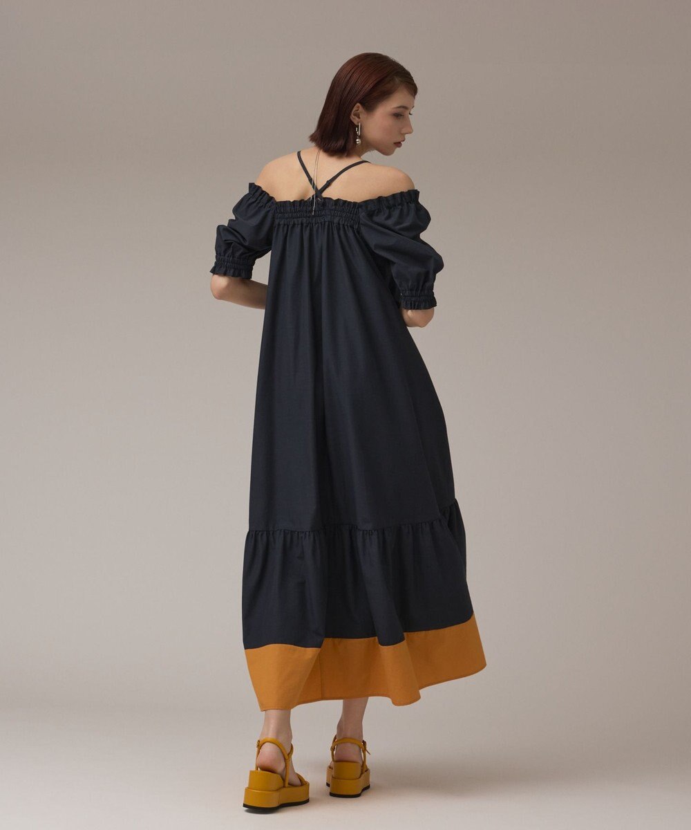 GRACE CONTINENTAL ギャザーロングワンピース 