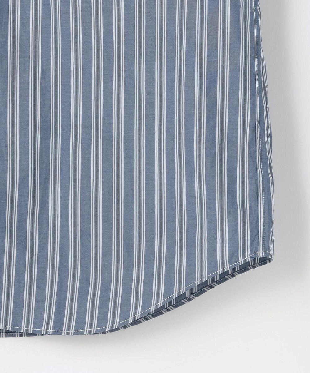 JOSEPH ABBOUD 【シルク混・上質】シルクコットンストライプ シャツ 