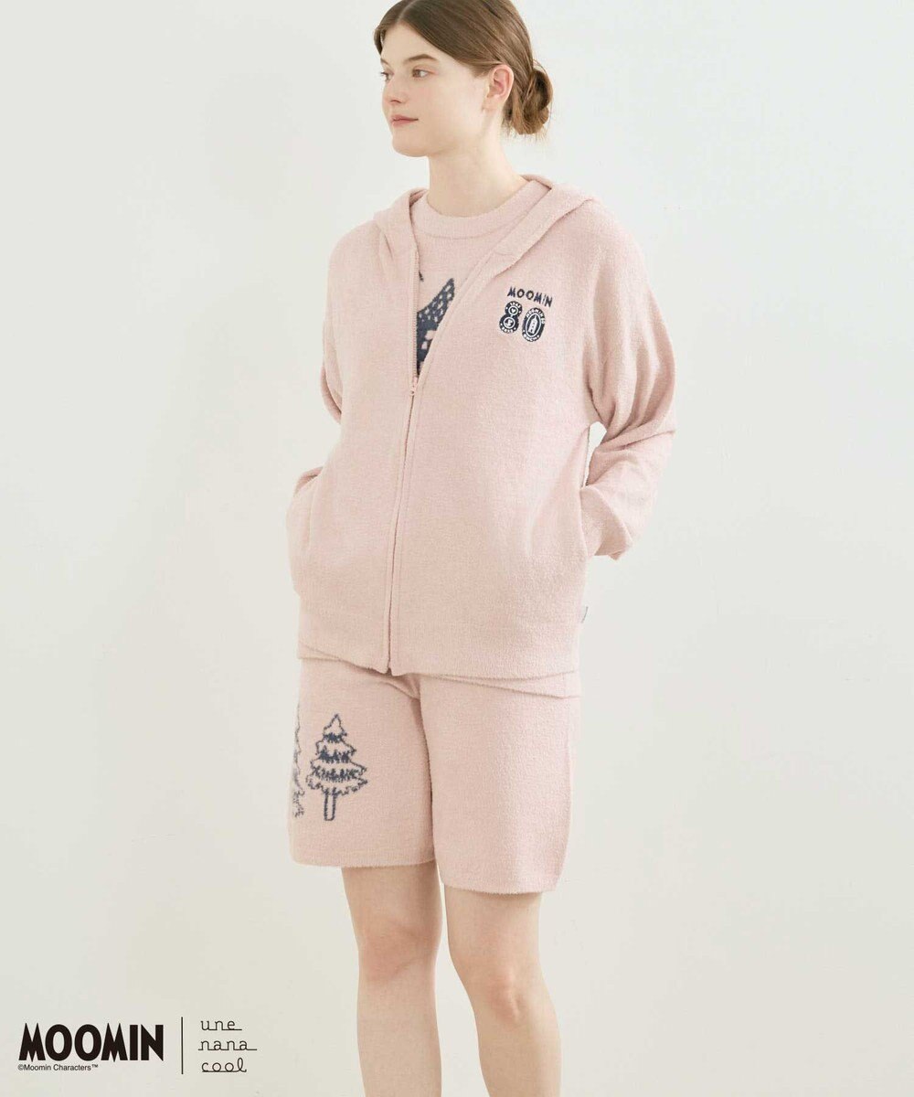 une nana cool 【ムーミン】 MOOMIN * une nana cool  なめらかふわふわフルジップパーカー 