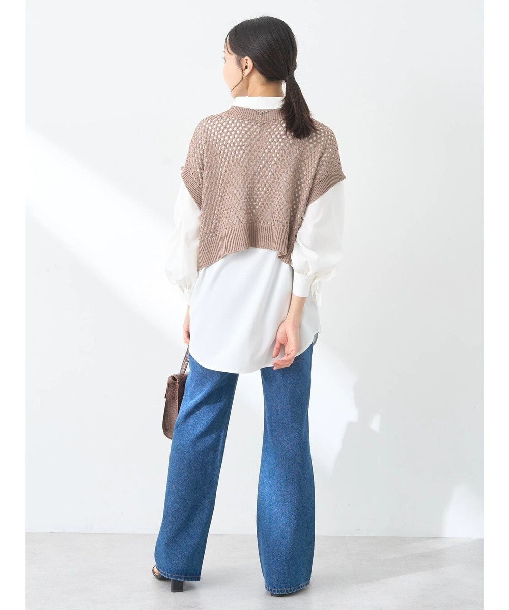 earth music&ecology ＳＥＴ２点メッシュベスト＋シャツ 