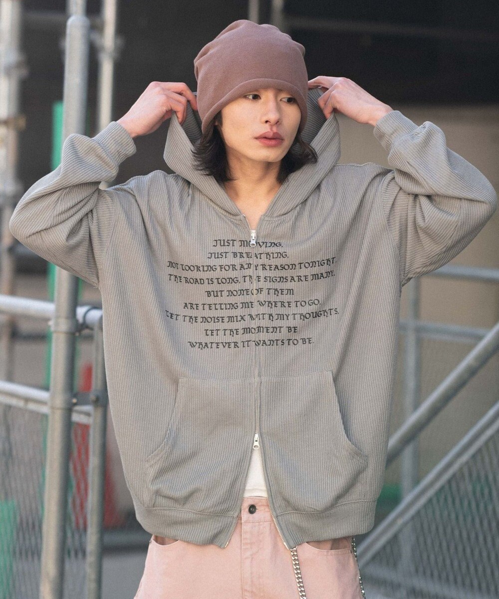 WEGO 【ユニセックス着用ITEM】メッシュZIPパーカー 