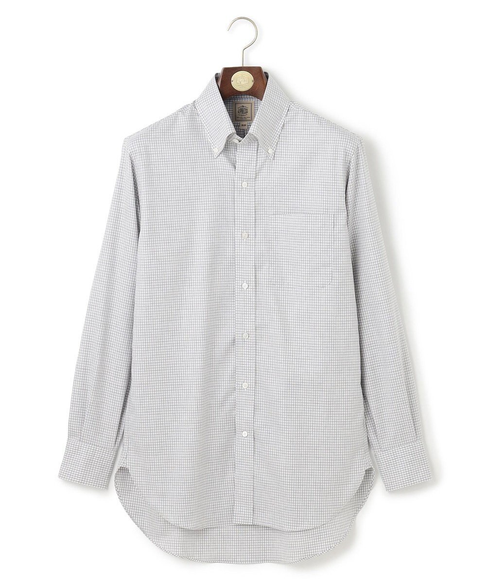 J.PRESS MEN 【Single Needle Tailoring / 形態安定】メランジカラーギンガムチェック シャツ/B.D. 