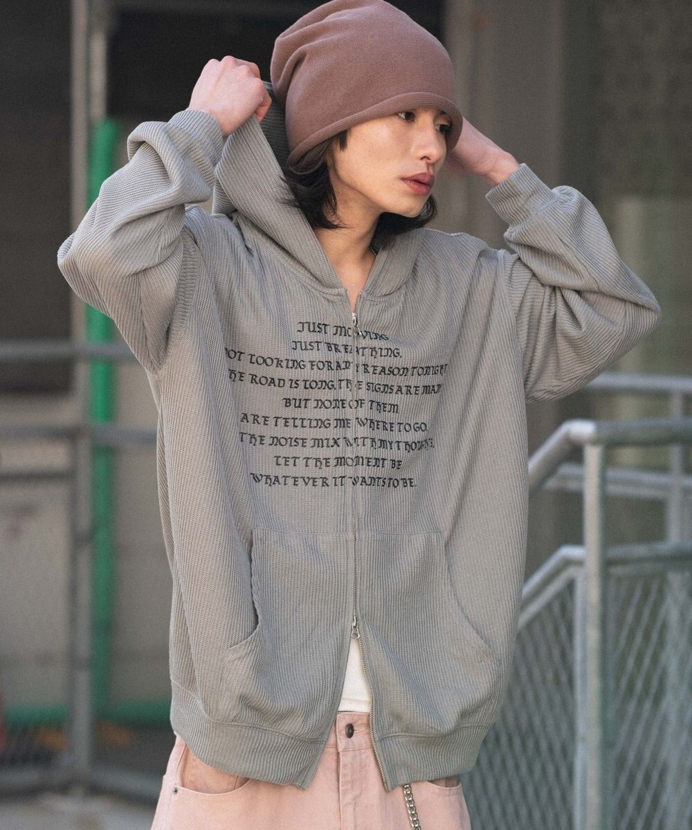 WEGO 【ユニセックス着用ITEM】メッシュZIPパーカー 