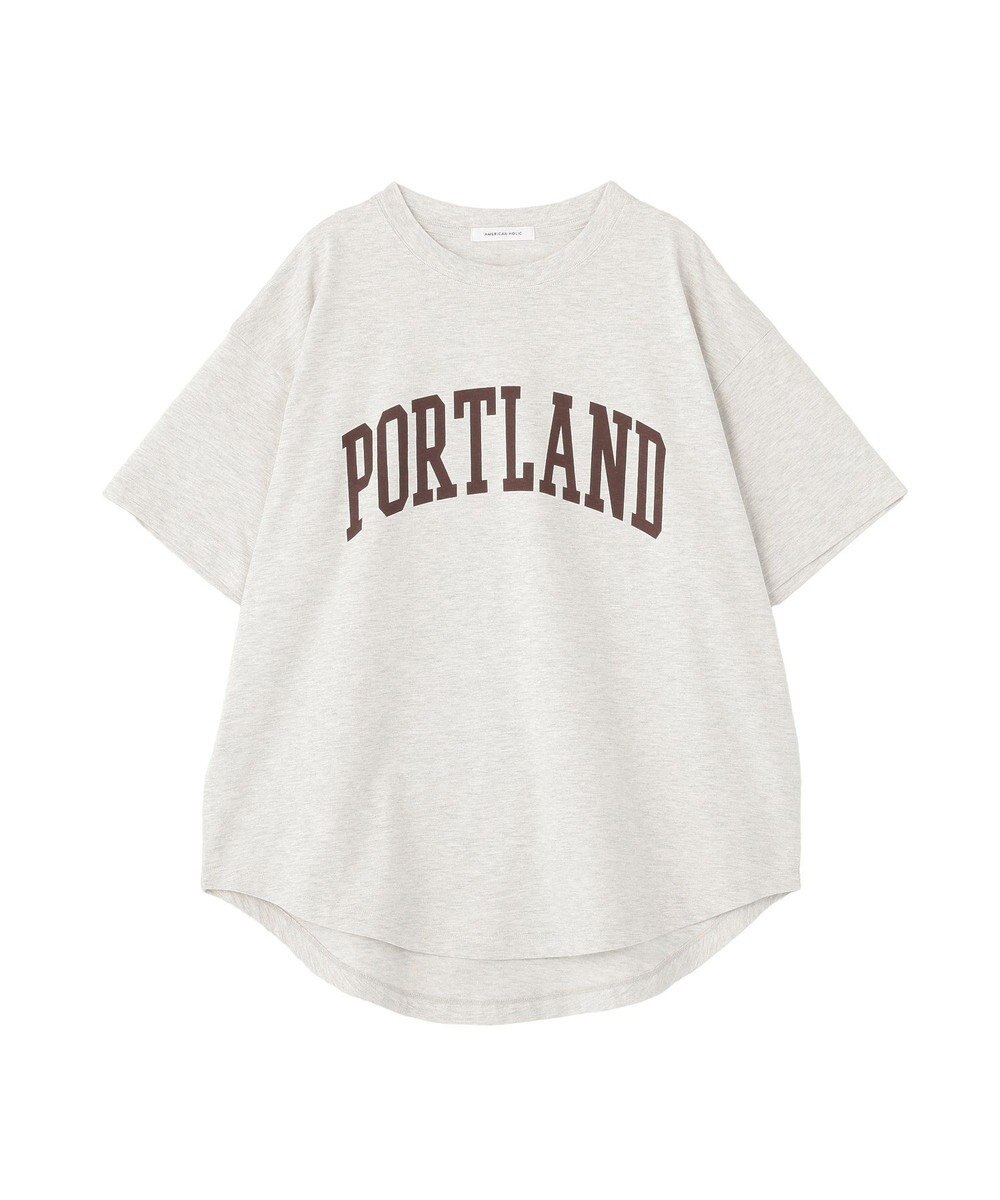 AMERICAN HOLIC PORTLAND裾ラウンドTシャツ 