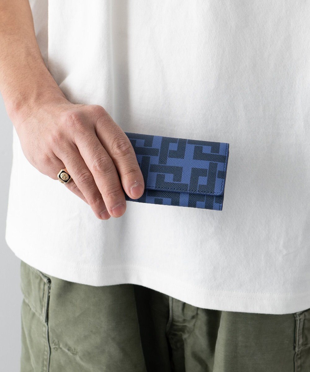 MIYABIYA La quoh with kirakaracho 角つなぎ プリントレザー キーケース 