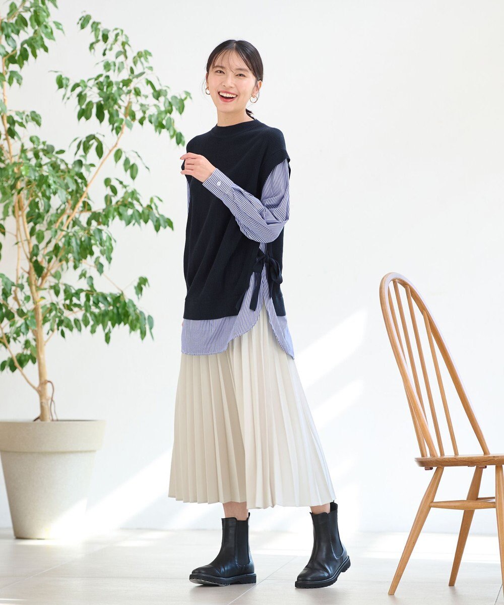 ANY 【14色展開/洗える】ウーリッシュ プリーツスカート 