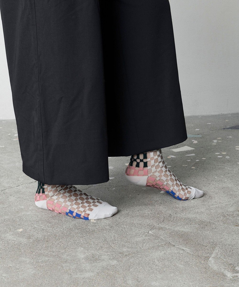 TRICOTE スクエアパターンソックス 