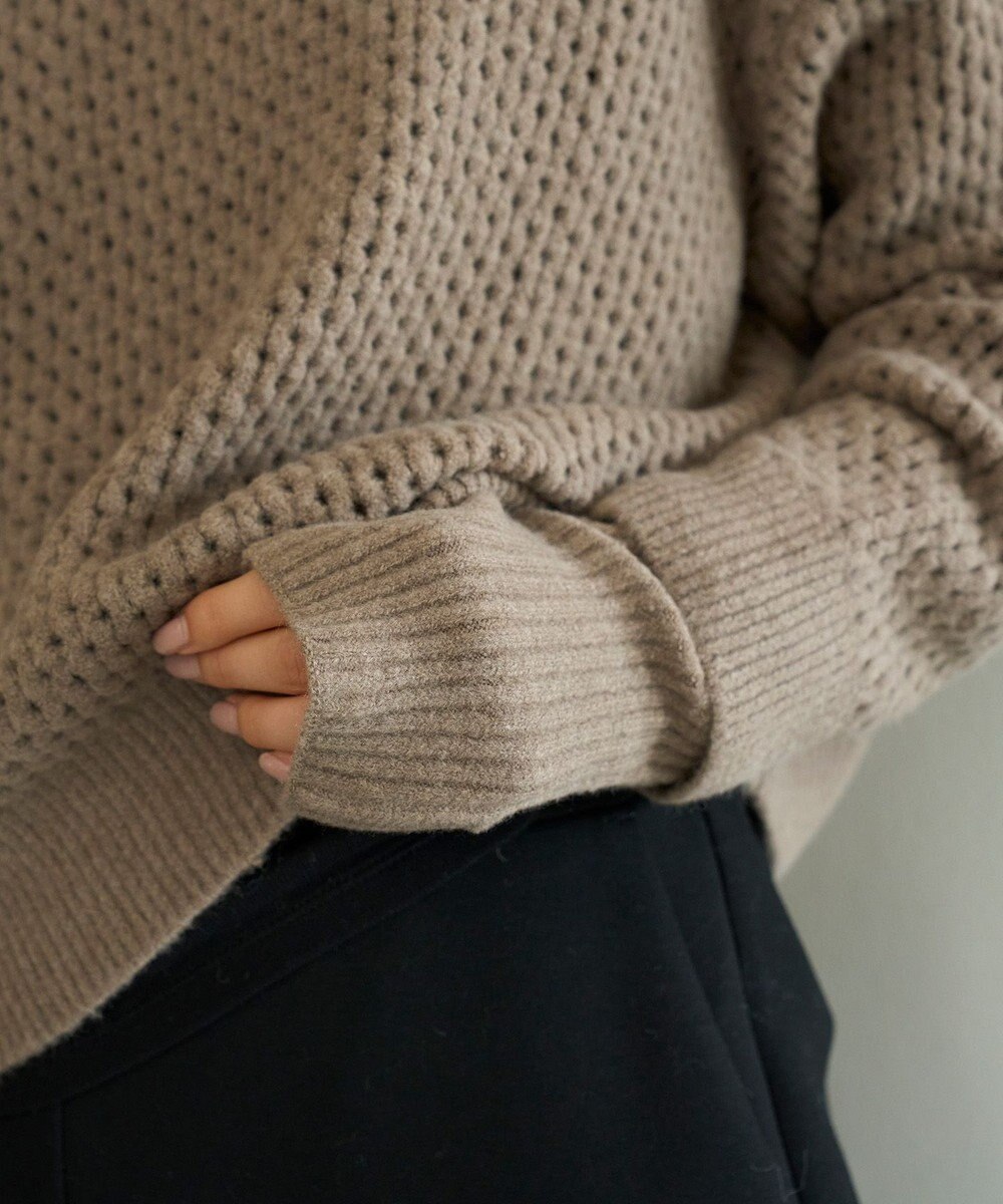 UNFILO 【WEB/一部店舗限定】ふわふわニット アームウォーマー 