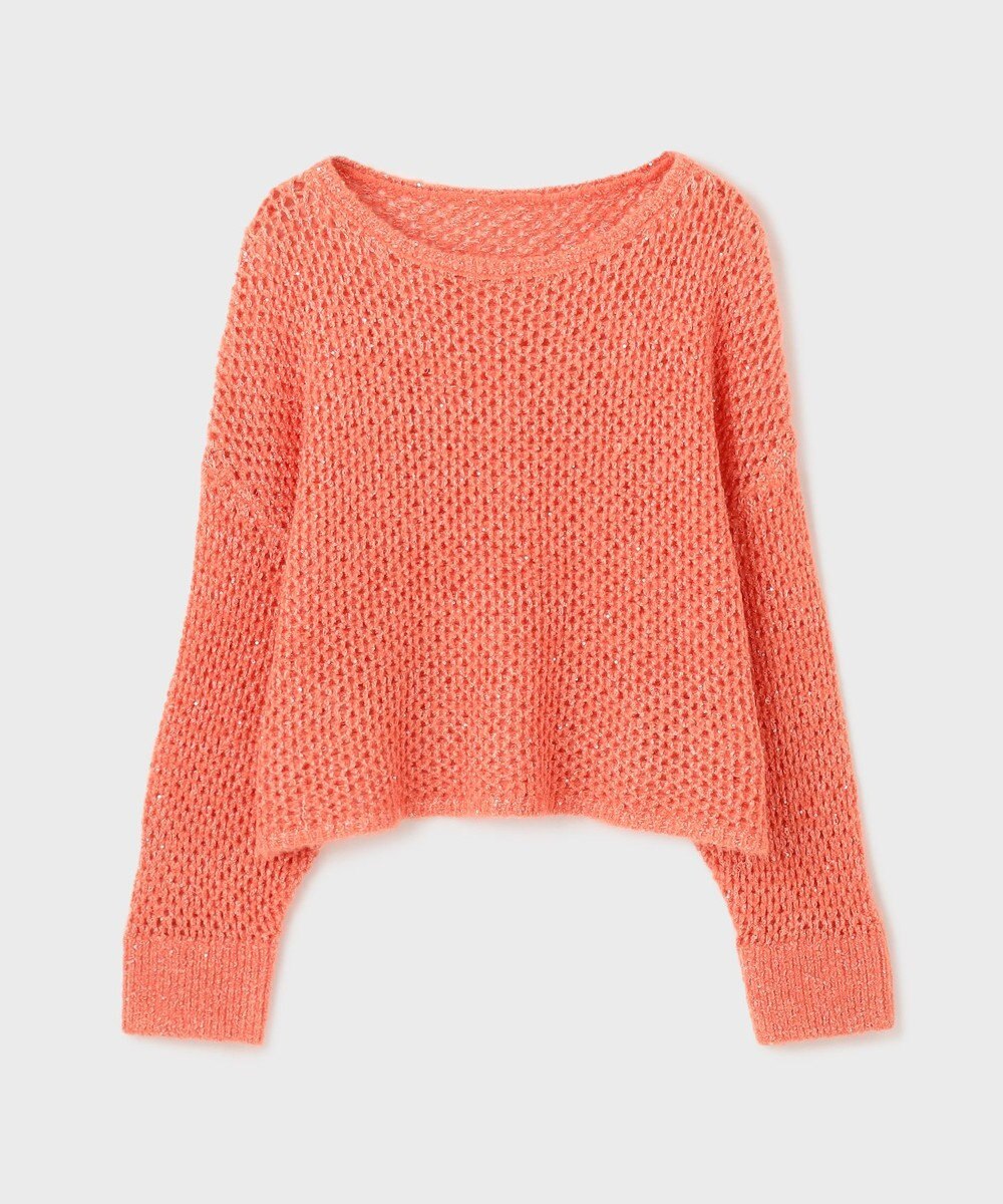 GRACE CONTINENTAL スパンメッシュニットトップ 