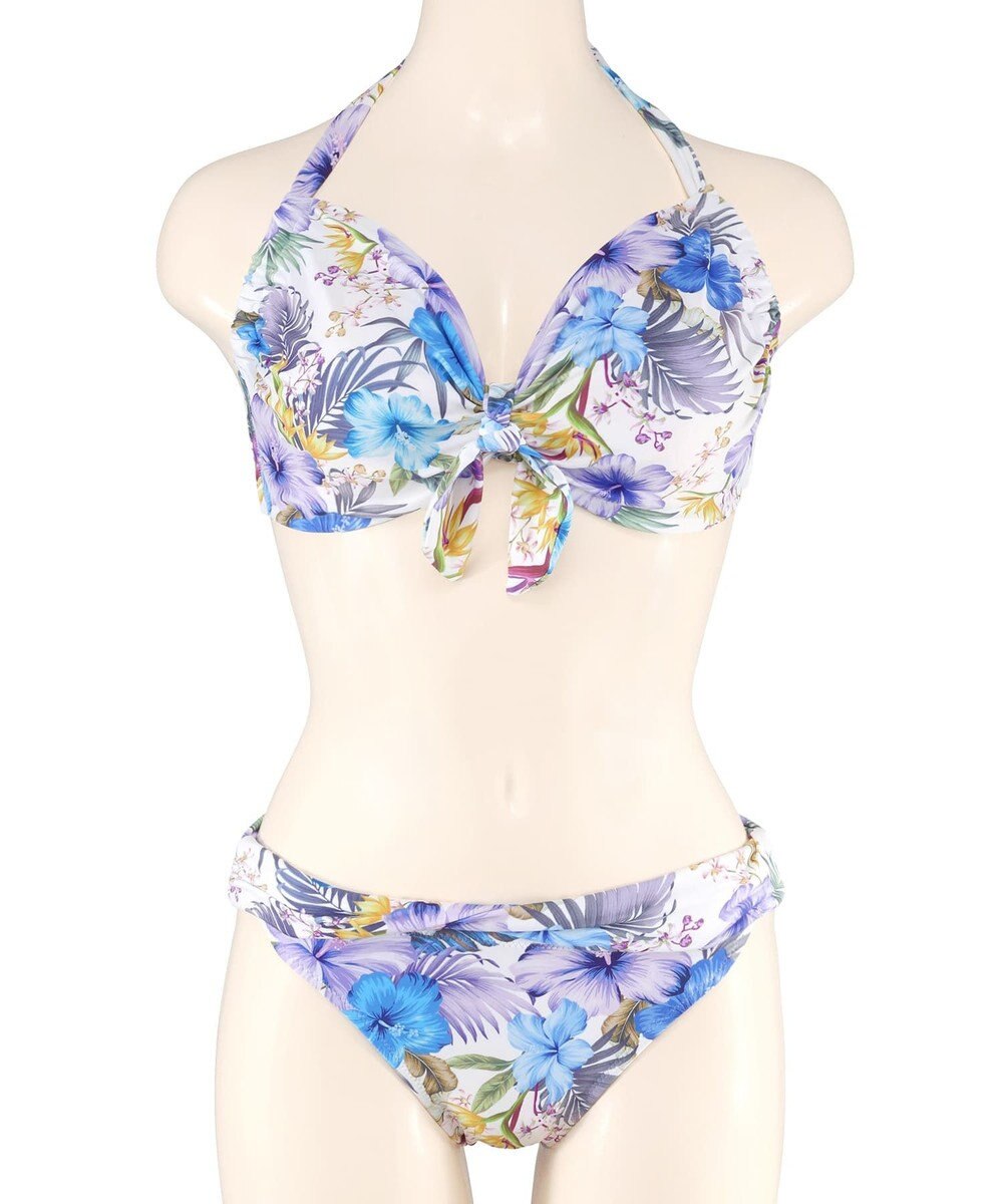 San-ai Resort（三愛水着楽園） 【新色ホワイト＆パープル入荷】４点セット水着　9M・11L【San-ai Resort（サンアイリゾート）】 