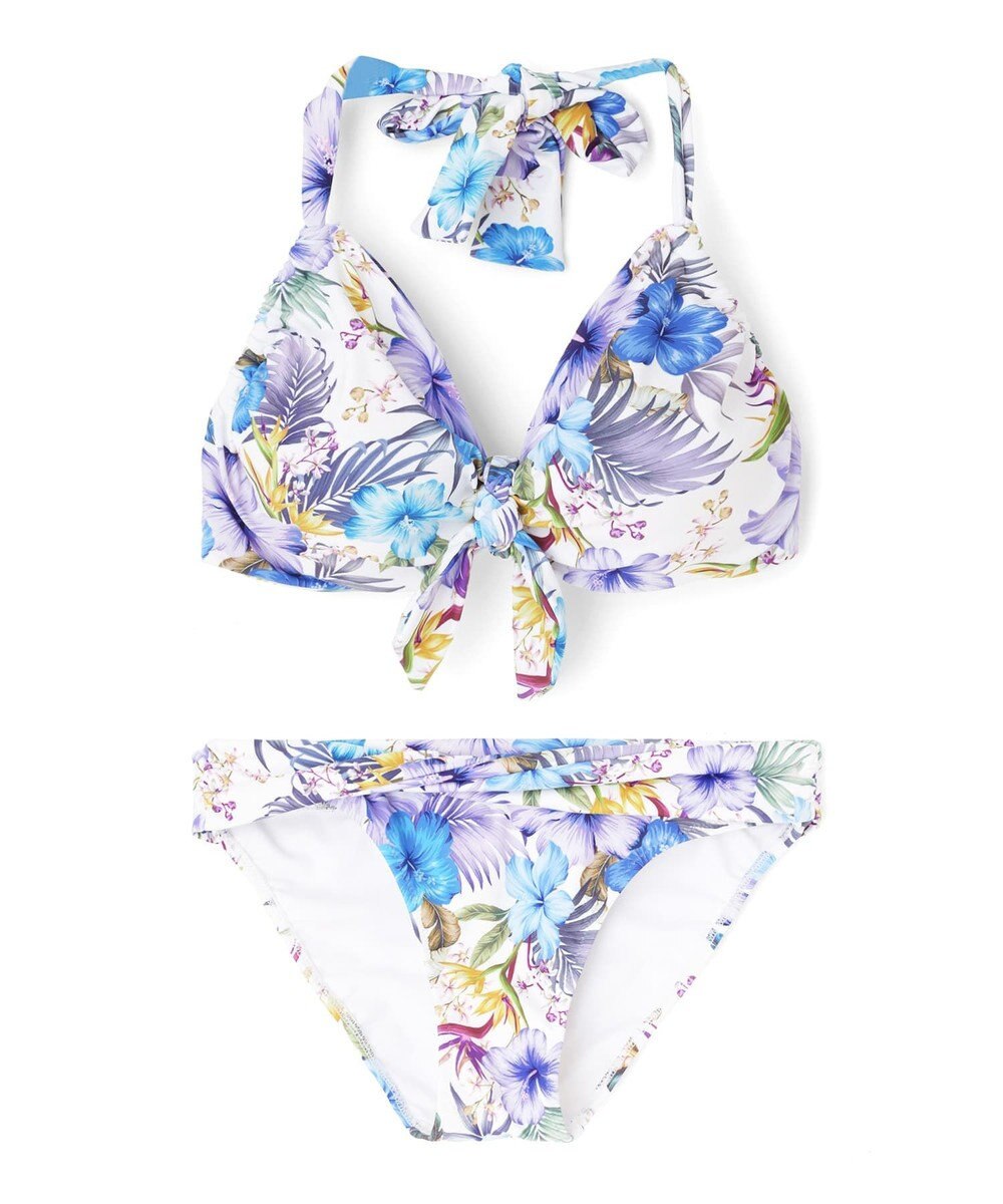 San-ai Resort（三愛水着楽園） 【新色ホワイト＆パープル入荷】４点セット水着　9M・11L【San-ai Resort（サンアイリゾート）】 