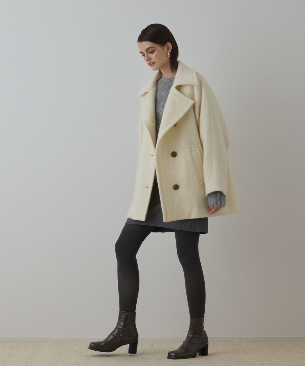 GRACE CONTINENTAL シャギ－ハ－フコ－ト 