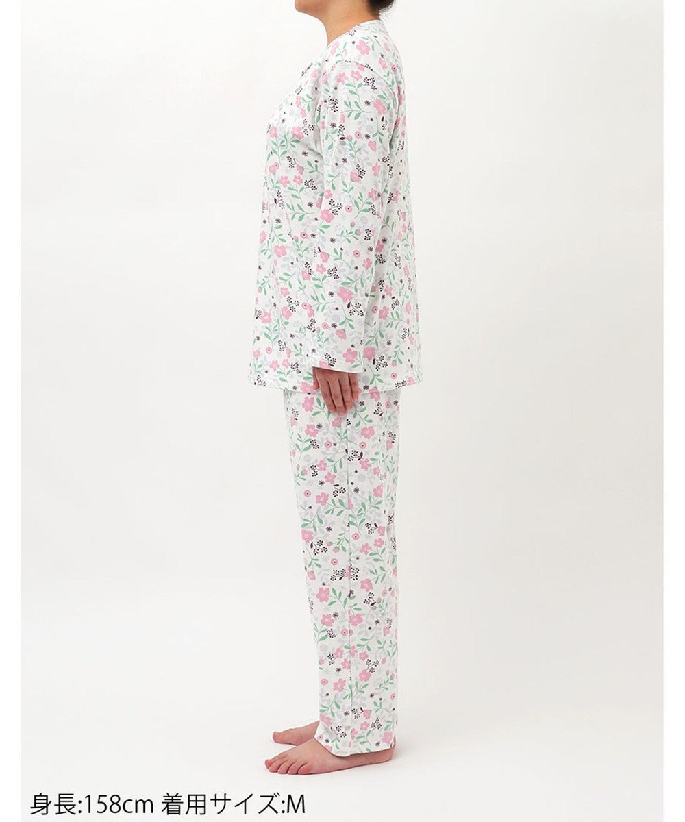 Wing 【数量限定　特別価格】 パジャマ 長袖 長ズボン 綿100％ スムース素材 レディース EP7993 ウイング／ワコール 