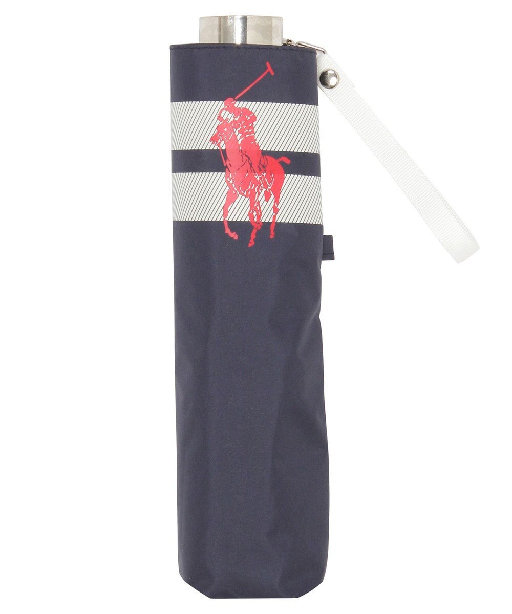 MOONBAT POLO RALPH LAUREN（ポロ ラルフローレン） 晴雨兼用日傘 ボーダー 遮光率100% 遮熱 UV 晴雨兼用 
