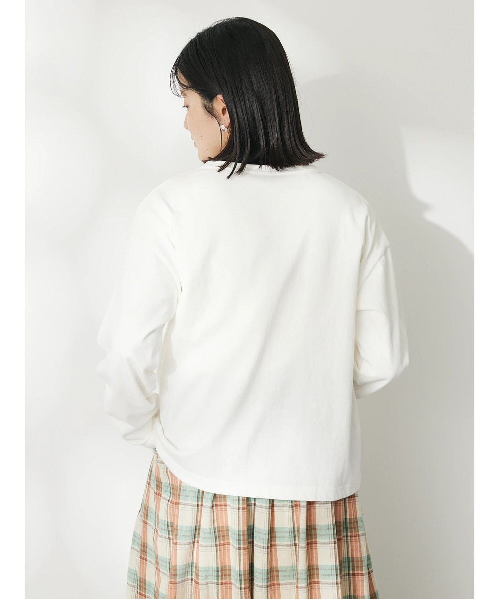 CRAFT STANDARD BOUTIQUE ウ゛ィンテージ風天竺　パール釦クルーカーデＬ／Ｓ 