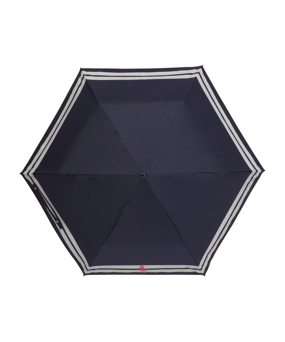 MOONBAT POLO RALPH LAUREN（ポロ ラルフローレン） 晴雨兼用日傘 ボーダー 遮光率100% 遮熱 UV 晴雨兼用 