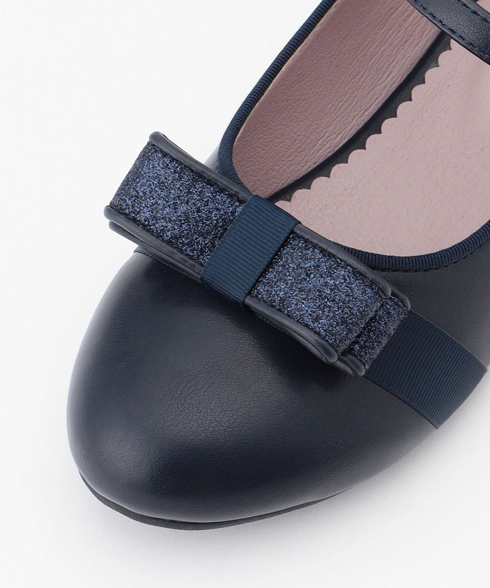 組曲 KIDS 【22-24㎝】かんたんストラップ バレエシューズ 