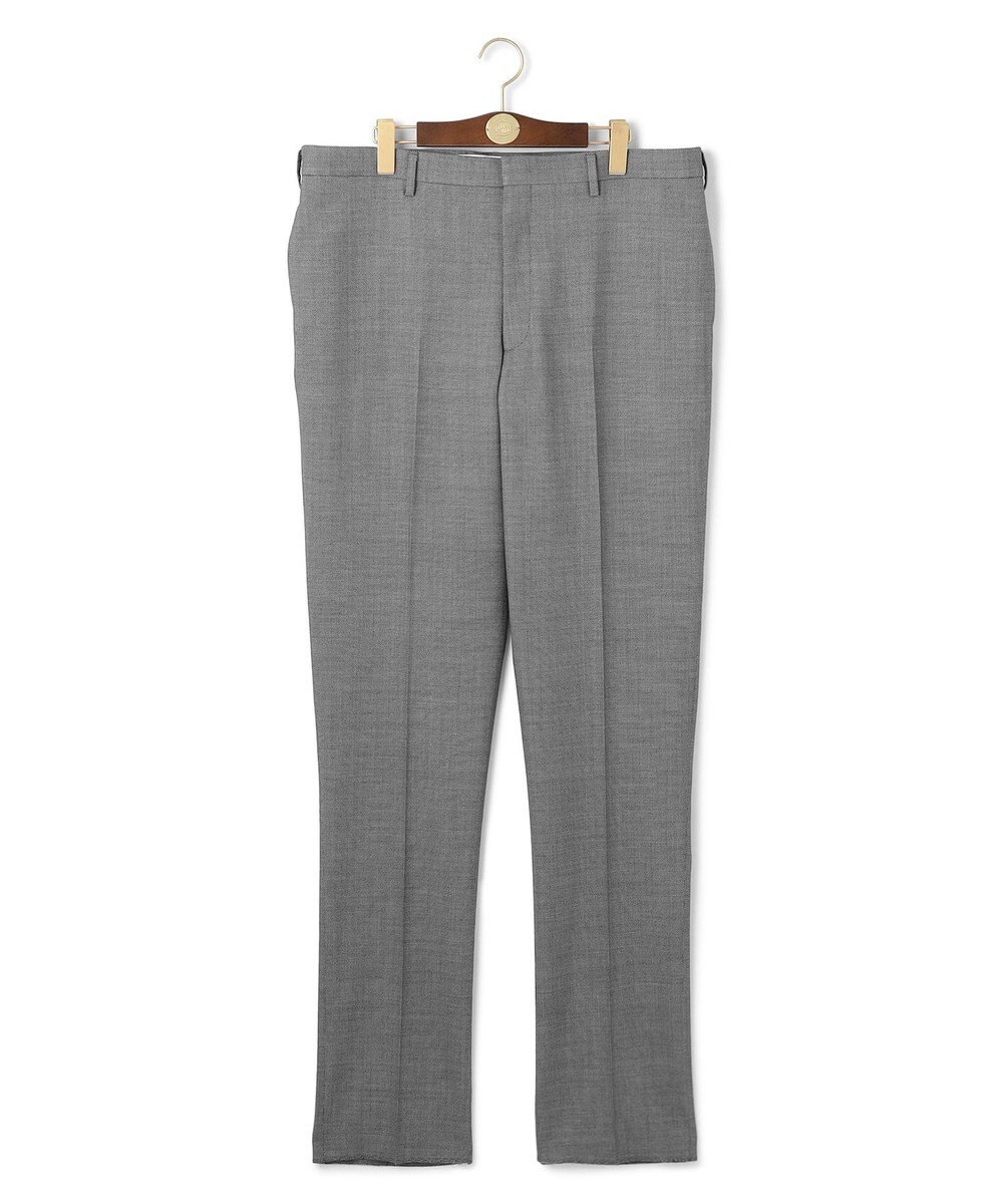 J.PRESS MEN 【KING SIZE】【Peppin Merino Comfort】【ウォッシャブル可 / 折り目加工】バーズアイ スラックス / ノータック 