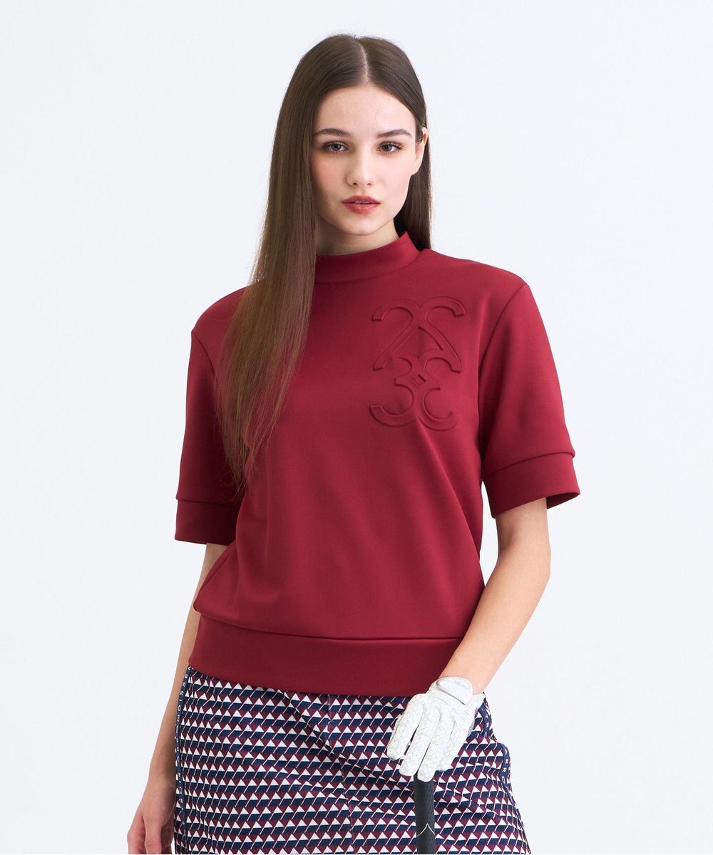 23区GOLF 【WOMEN】ライトダンボールストレッチモックネック 