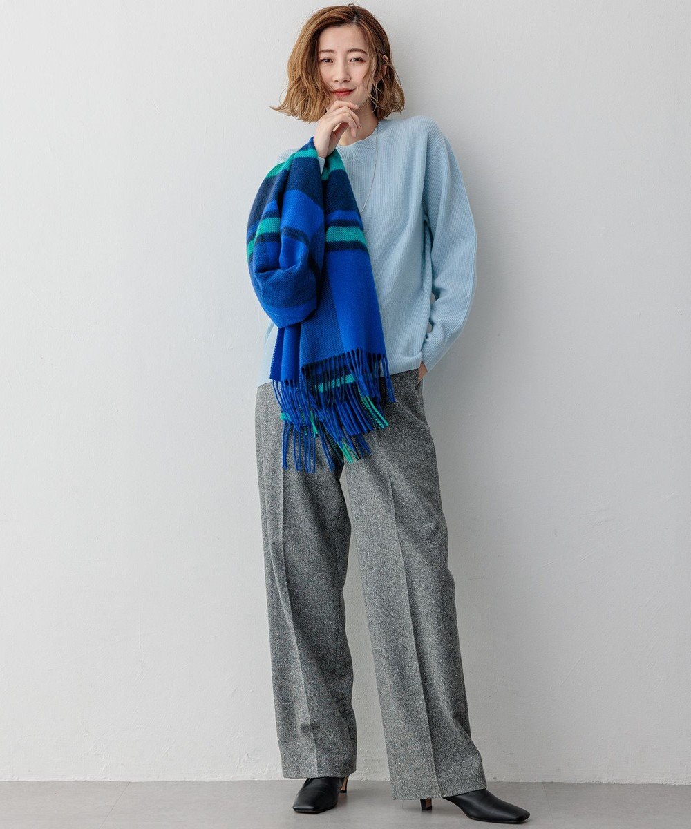 23区 【洗える】ウールカシミヤ クルーネック ニット 