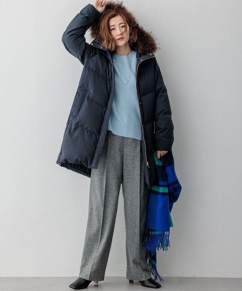 23区 【洗える】ウールカシミヤ クルーネック ニット 