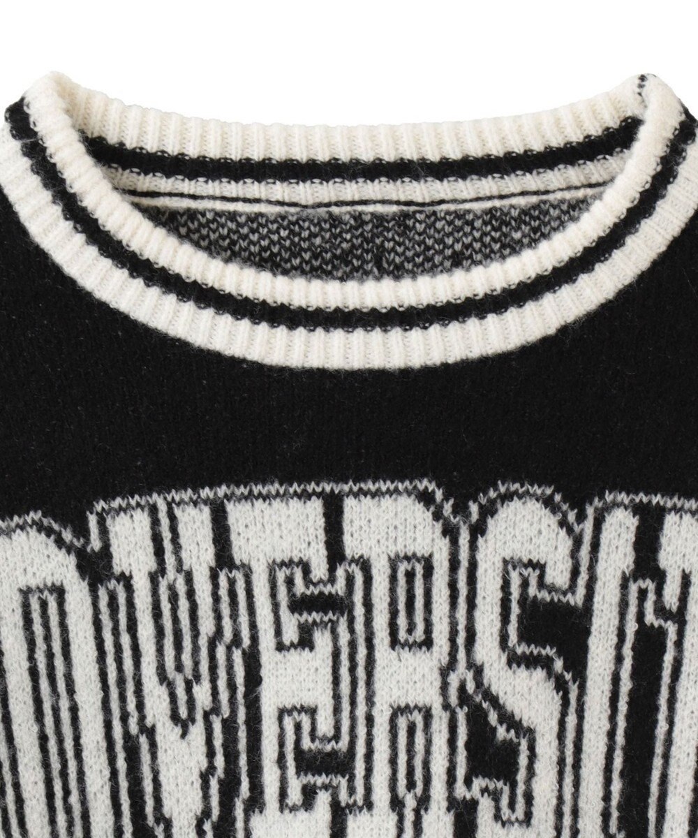 WEGO ラインリブフラッフィーショートニット 