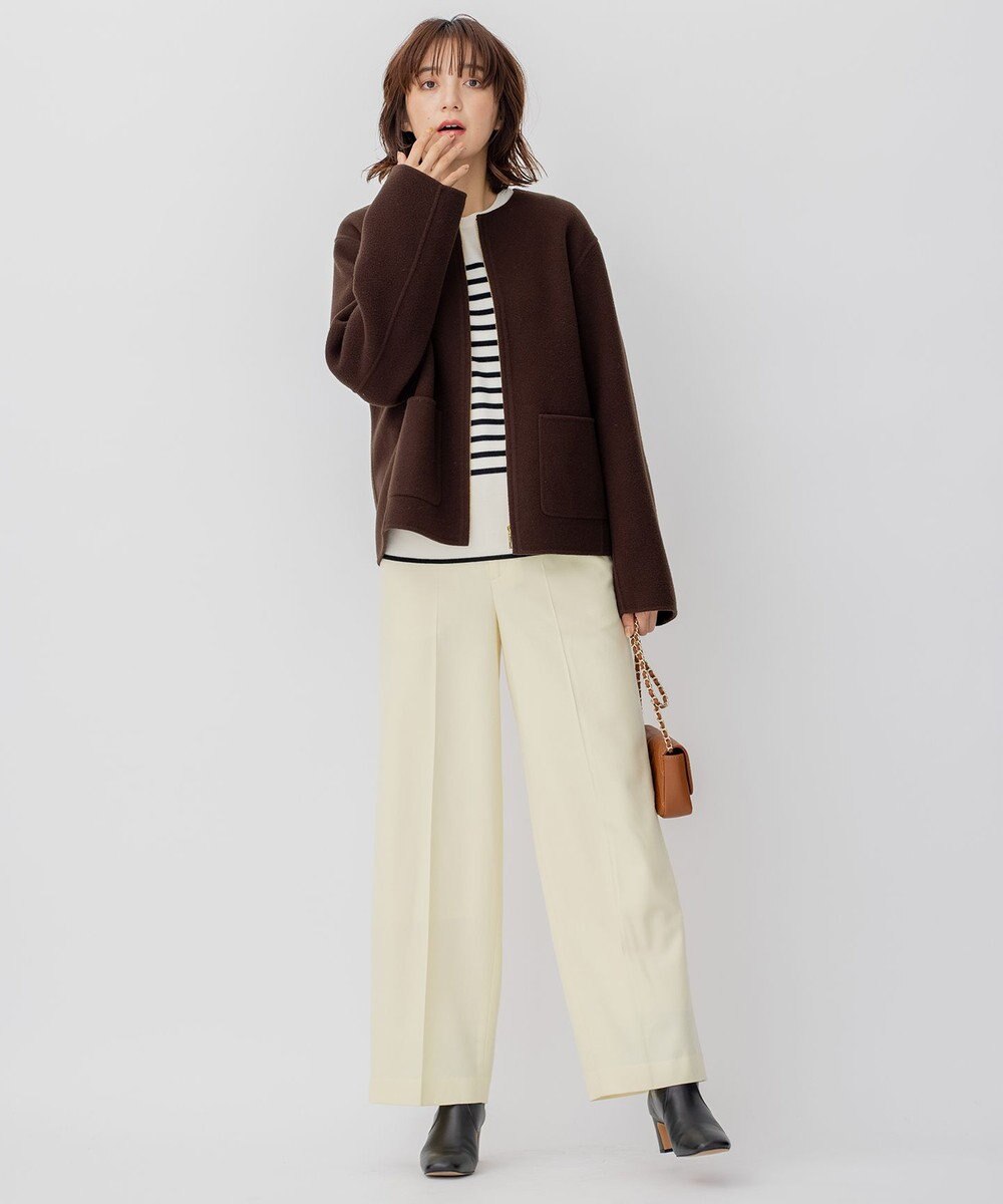 23区 L ウールリバー ショートコート 