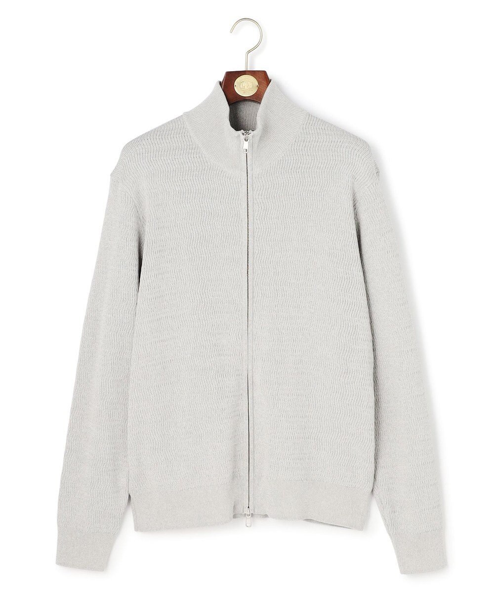 J.PRESS MEN ギマコットンフルジップ カーディガン 