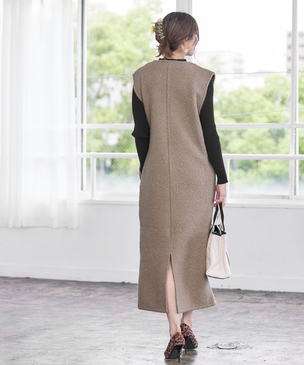 Tiaclasse ボアジャンパースカート ワンピース 