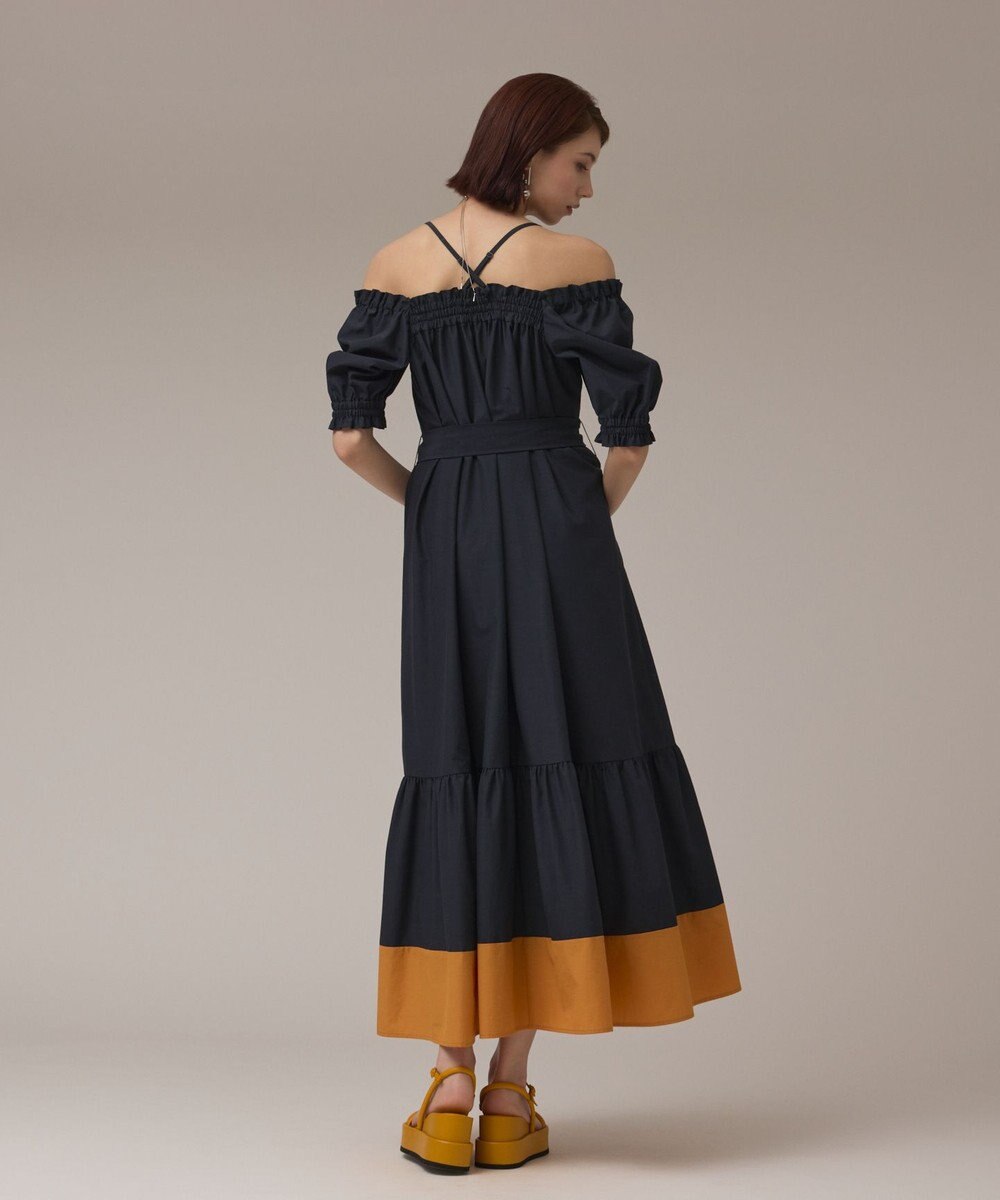 GRACE CONTINENTAL ギャザーロングワンピース 