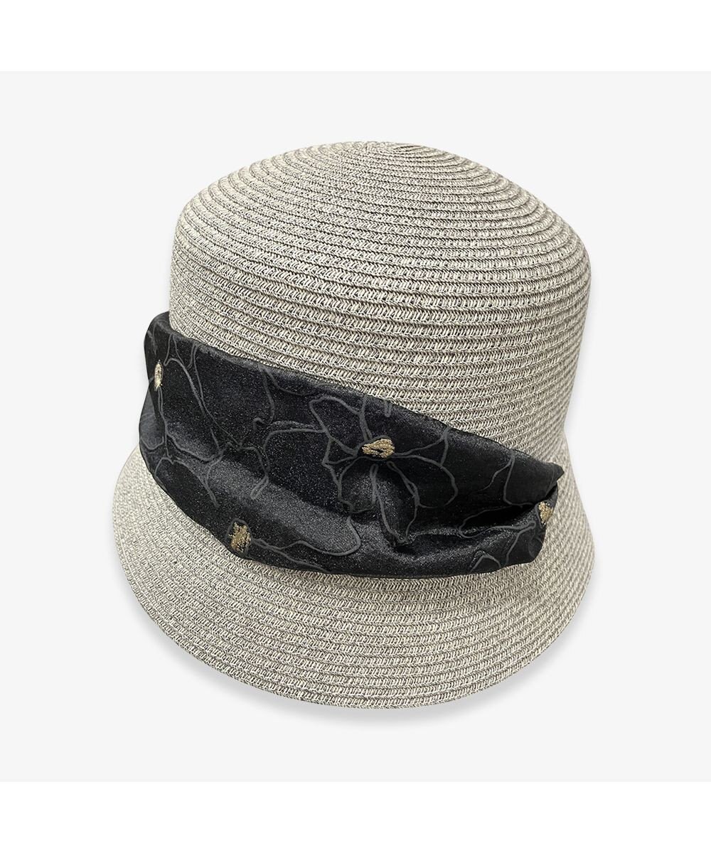 林八百吉商店 un chapeau  スカーフ付ペーパーハット 