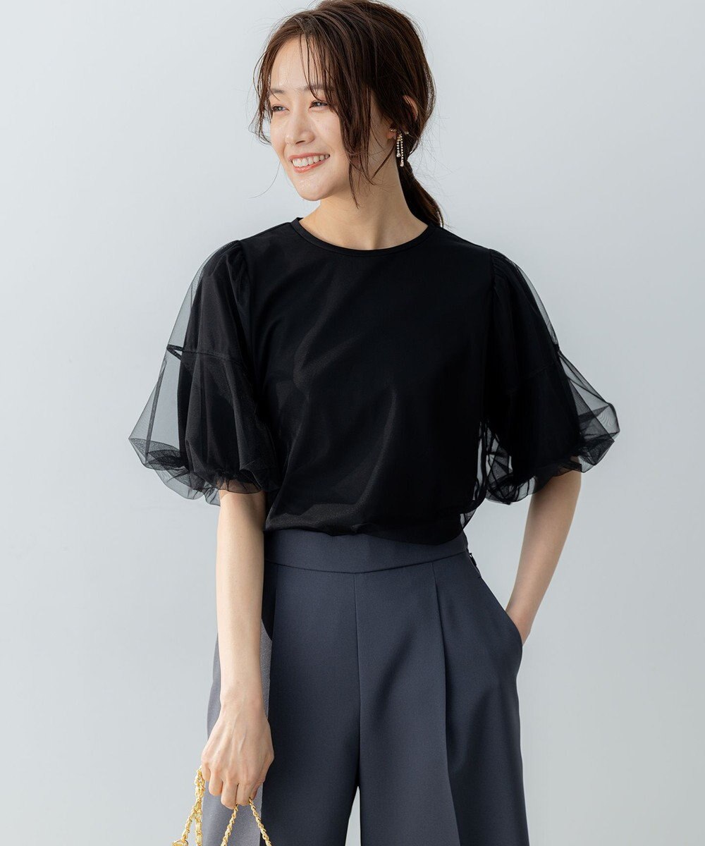 組曲 L 【VERY掲載・WEB限定】チュールカバー カットソー 