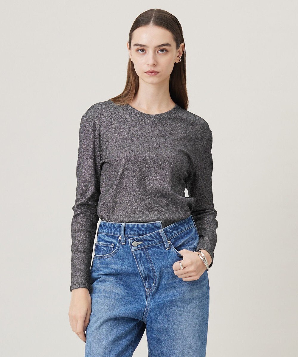 ICB 【洗える】 シャイニーリブテレコ プルオーバー 